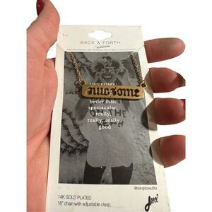 JAECI gold reversible AWESOME necklace-NWT